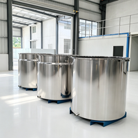 Cylindre de transfert de chaleur à isolation thermique pour huile, avec contrôle de température, en acier inoxydable, pour dispersion.