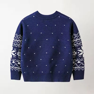 Vêtements pour enfants de Noël, pull en jacquard d'hiver, pull à col rond pour fille, pull en tricot de Noël, pull en tricot pour enfants - Product Image 4