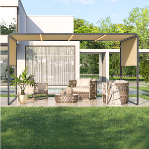 כחול בחוץ גינה חצר חצר חצר חצר חופה לשמיים מרפסת גג 10 שנים אלומיניום ידני עבור אוהל פרסום - Product Image 3