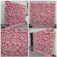 Nouveautés DKB : Mur de fond en soie de luxe 8x8 pieds, motif rose violette, pour la décoration de scènes de mariage et d'événements