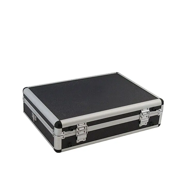 Good Sale All Black Bag Hard Case Tool Box Aluminum Carrying Case