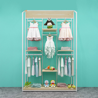 Magasin de vêtements pour enfants, étagères de boutique, 1 pièce, vitrine, design de magasin