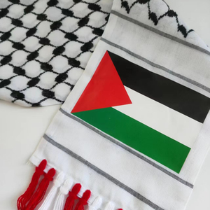 Bufanda con Bandera de Palestina, Jacquard, Bufandas para el Día Nacional Palestino, Chal con Bandera Nacional, 16*150cm, 60g, Lista para Enviar - Product Image 6