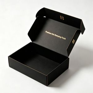 Luxury Custom Gold Foil Mailer Corrugated Airplane Shipping Box with Logo for Premium Gift Packaging - Product Image 1