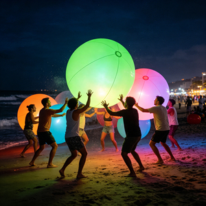 <span class=keywords><strong>Ballon</strong></span> LED gonflable étanche en PVC avec port <span class=keywords><strong>d</strong></span>'entrée <span class=keywords><strong>d</strong></span>'air, boule flottante pour parc aquatique - Product Image 6