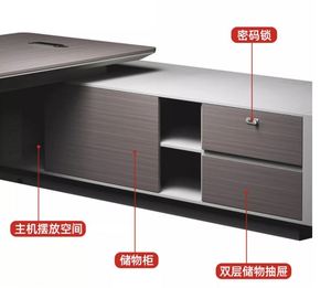 Muebles de Oficina Grandes, Conjuntos Completos de Escritorios y Sillas de Oficina, Escritorios Ejecutivos Modernos y Sencillos - Product Image 4