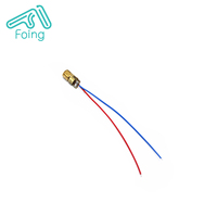Diode Laser à tête laser à semi-conducteur en cuivre de 6mm, point rouge