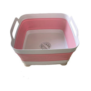 Seau à eau pliable en <span class=keywords><strong>silicone</strong></span> et plastique portable, panier de rangement, bac à légumes et fruits, évier pliable pour la cuisine - Product Image 6