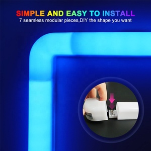 RGB Thông Minh Đa Màu Phân Đoạn Điều Khiển Âm Nhạc Đồng Bộ Trang Trí Nội Thất Thanh <span class=keywords><strong>LED</strong></span> Cho Chơi Game Nhịp Điệu Nhảy Múa Trong Nhà Đèn <span class=keywords><strong>Led</strong></span> - Product Image 3