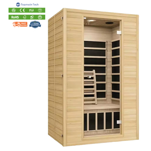 Sauna Infrarroja de Espectro Completo para 3 Personas, Madera de Hemlock, Bajo EMF, Terapia de Luz Roja, Calefacción Eléctrica, Recién Llegado, para el Hogar - Product Image 1