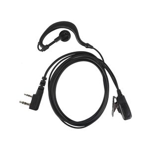 EG19หูฟัง K-M แบบมีสาย, หูฟัง walkie-talkie 2.5มม. 3.5มม. ทนต่อการดึงอุปกรณ์เสริมลวดสำหรับหูซ้ายขวา - Product Image 2