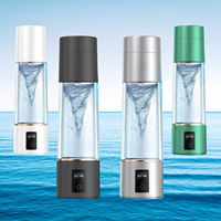2025 nouvelle bouteille d'eau portative d'hydrogène de conception 270ML avec 6000PPB 5/10MINS affichage de l'heure d'affichage d'affichage d'affichage à cristaux liquides d'alimentation d'USB pour l'usage extérieur de ménage