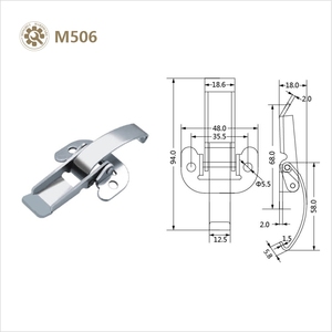 <span class=keywords><strong>Loquet</strong></span> à <span class=keywords><strong>bascule</strong></span> en acier doux, 2 pièces, M506 - Product Image 6