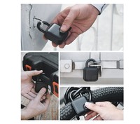 Serrure intelligente à empreintes digitales en alliage de zinc pour porte d'entrepôt, casier de dortoir, vélo, serrure à mot de passe cachée