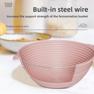 Cestas redondas <span class=keywords><strong>de</strong></span> silicona para fermentación <span class=keywords><strong>de</strong></span> pan, suministros para hornear pan <span class=keywords><strong>de</strong></span> masa madre, cestas para fermentar pan <span class=keywords><strong>de</strong></span> masa madre - Product Image 4