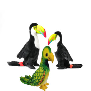 Collection de Peluches Réalistes d'Oiseaux Sauvages : Aigle Chauve et Tucan Toco - Product Image 2