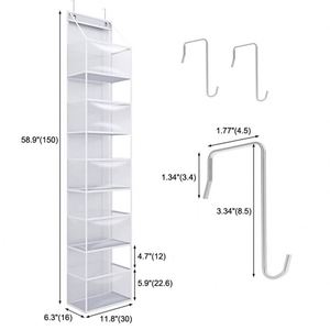Organisateur mural transparent best-seller avec crochets en acier inoxydable - Product Image 3