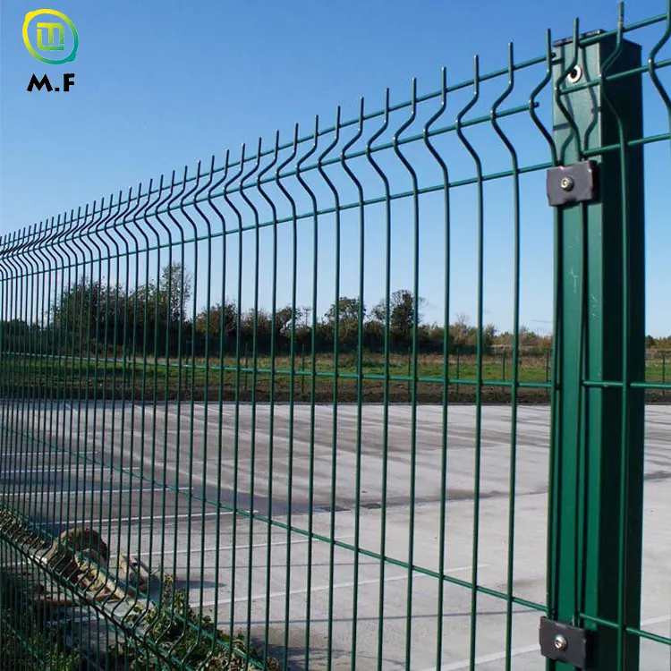3d steel fence security curvy welded wire fence mesh 3d curved welded steel wire mesh panel fence