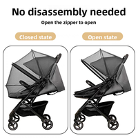 Protection pliable à fermeture éclair avec moustiquaire pour poussette UPPAbaby Cruz Vista Minu, fabriquée en Chine