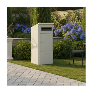 Boîte aux lettres et à colis autoportante moderne XXL en acier galvanisé, étanche, antivol, durable, avec serrure intelligente et <span class=keywords><strong>porte</strong></span> - Product Image 1