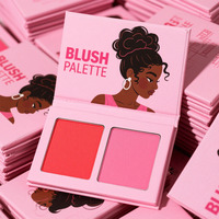 Palette de fard à joues poudre crème 2 en 1 Waterproof Vegan Cheek Tint Contour Custom Logo Private Label Makeup Kit