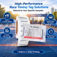 Dossards de course personnalisés avec puces pour événements sportifs et marathons