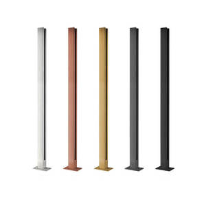 Postes de barandilla de vidrio infinito, Venta caliente escalera/balcón barandilla de vidrio barandilla de cubierta de poste - Product Image 1