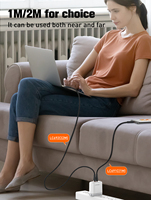 Câble LDNIO LC691C PD65W Type-C vers Type-C, prend en charge la charge rapide PD et QC, câble de données pour téléphone portable, certifié CE RoHs