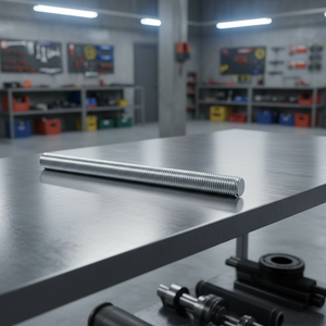 Tige filetée galvanisée M16 de 1 m en acier avec finition zinc noir, système de mesure métrique - Product Image 3