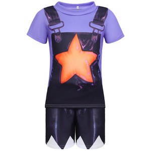 Ensemble de cosplay Lily à manches courtes pour enfants, costume pour filles, vêtements de performance en fibre de polyester - Product Image 3