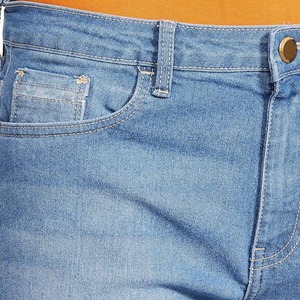 Shorts en jean pour hommes coupe droite, en coton doux extensible, pour l'été – Vente en gros, meilleur fournisseur - Product Image 3