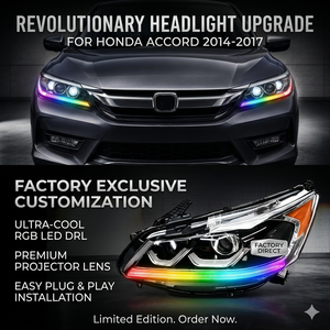 Produsen Lampu Depan Berkualitas Tinggi Desain Unik Pabrik untuk Lampu Depan Otomotif Honda Accord 2014-2017 Grosir Lampu Utama - Product Image 1