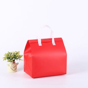 Disposable Wholesale Non-Woven Lunch Food Delivery <b>Cooler</b> BagThermal Insulated Bag Custom Logo for Food Takeout - Product Image 2