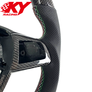 Accesorios interiores para automóviles, volante deportivo personalizado de fibra de carbono y cuero para Maserati Ghibli, Levante y Quattroporte - Product Image 3