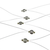 Vente en gros usine : Outils de pose d'extensions capillaires en acier inoxydable argenté, type anneaux nano, pour enfilage et tirage, 21 cm, durables, polyvalents, professionnels