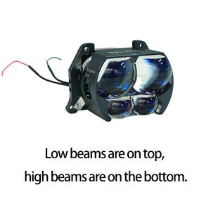 Faros LED Cuadrados de Cuatro Lentes, 6000K, 8000 Lúmenes, Aumento de Brillo del 500%, Conducción Nocturna - Product Image 3