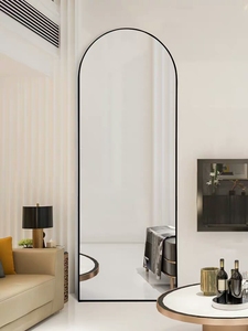 <span class=keywords><strong>Miroir</strong></span> sur pied pleine longueur de style vintage avec <span class=keywords><strong>grand</strong></span> cadre <span class=keywords><strong>en</strong></span> métal <span class=keywords><strong>noir</strong></span> pour la décoration d'un <span class=keywords><strong>grand</strong></span> salon - Product Image 5