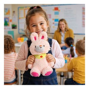 Factory Direct AI Bunny Stuffed Toy Conversational Voice Response Short Fur Cute Comfort Companion for Children - Product Image 5