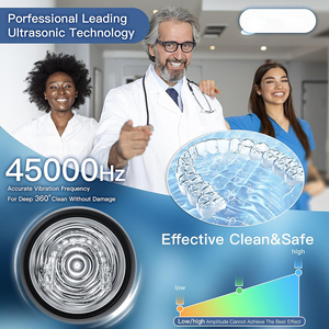 Nettoyeur dentaire portable à ultrasons à micro-vibrations haute fréquence 45 kHz rechargeable avec couvercle supérieur - Product Image 3