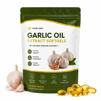 Gélules d'huile d'ail pure, antioxydant naturel, complément alimentaire à base de plantes, soin quotidien du corps pour adultes, personnalisable ODM OEM Marque Privée