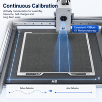 Plaque d'étalonnage de l'encodeur de vision pour imprimante 3D Bambu Lab H2D H2S H2C, outil de précision du mouvement XY inférieur à 50 µm, étalonnage en 5 minutes