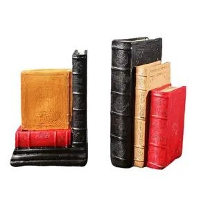 Лидер продаж, набор из 2 винтажных книжных наконечников, декоративные книжные наконечники, держатель книжной полки, стопор