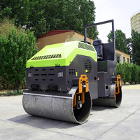 1 tonne 2 tonne 3,5 tonne compactage vibrant rouleau de route machine asphalte tour sur mini compacteur pour l'industrie de la construction