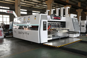 ZHENHUA SYKM industrie boîte en carton ondulé découpé avec des matrices faisant la Machine <span class=keywords><strong>Pizza</strong></span> boîte impression rainurage Machine de découpe - Product Image 4