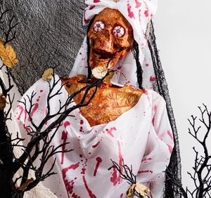 Halloween-Skelett Künstlicher Menschlicher Körper Plastik-Skelett Geisterhaus Geheimzimmer-Requisiten Mumifizierte Braut Skelett-Dekoration - Product Image 6