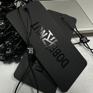 Tem nhãn quần áo cao cấp, in logo tùy chỉnh, nhãn mác quần áo màu xanh lá, nhãn giấy đặc biệt, tem treo áo thun, áo khoác, nhãn hiệu doanh nghiệp, có thể tái chế - Product Image 2