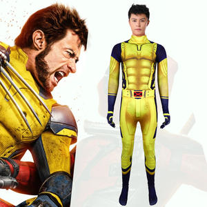 Disfraz <span class=keywords><strong>de</strong></span> Superhéroe para Halloween Ropa <span class=keywords><strong>de</strong></span> Cosplay para Adultos Traje <span class=keywords><strong>de</strong></span> Película y Televisión <span class=keywords><strong>de</strong></span> Tela <span class=keywords><strong>de</strong></span> Seda <span class=keywords><strong>de</strong></span> Leche Disfraz <span class=keywords><strong>de</strong></span> <span class=keywords><strong>Wolverine</strong></span> - Product Image 3