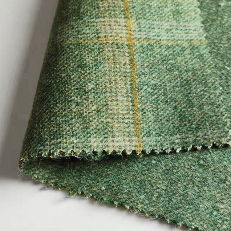 Сине-серые верблюжьи/бежевые 60% шерстяные двусторонние гладкие шерстяные клетчатые ткани 880 г/м прозрачные брезенты vicryl сетка