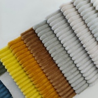 Tissu en velours côtelé respirant et doux au toucher, idéal pour fauteuils de réception, canapés d'hôtel et usage domestique – Vente directe usine