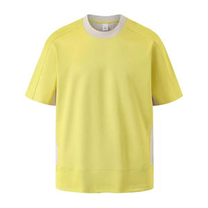 เสื้อยืดคอกลม240กรัมควบคุมอุณหภูมิด้วยจุลินทรีย์แบบสองโทนเสียงแห้งเร็วควบคุมทำจากผ้าถักโพลีเอสเตอร์/ คอตตอน - Product Image 1